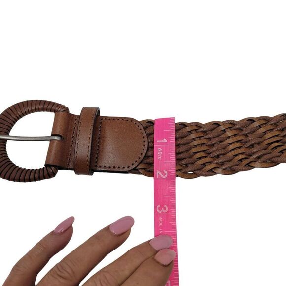 Vintage Braided Brown Belt 10 Unique Woven Braided Boho Cottage Core Country - Picture 11 of 13